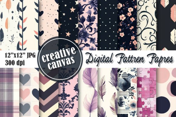 Download Boho Minimal Digital Paper Bundle - Boho Collection