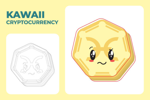 Download Kawaii Icon Coin Holo Cryptocurrency - Premium Resources