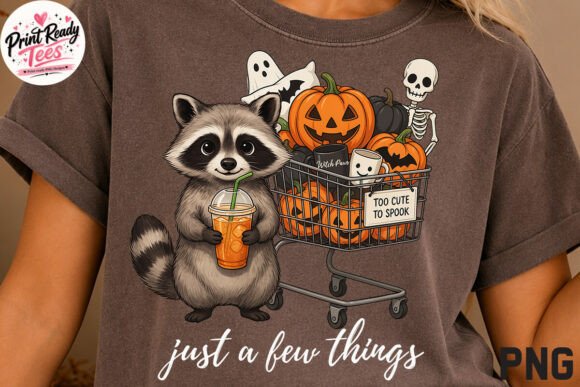 Download Just a Few Things Cute Raccoon Halloween - Premium Bundle