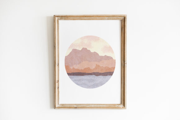Download Printable Wall Art Boho Mountain Poster - Boho Collection