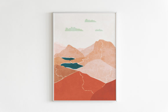Download Printable Boho Mountains Poster - Boho Collection