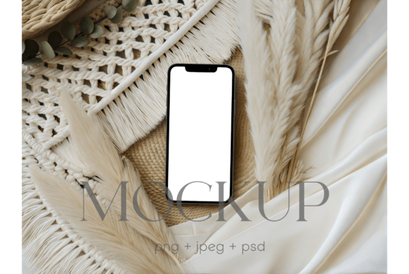 Download Minimal Boho Phone Invitation Mockup - Boho Collection