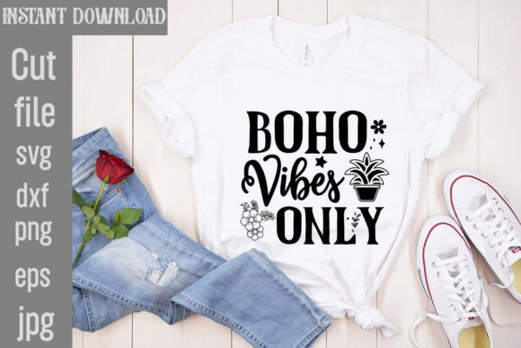Download Boho Vibes Only SVG Cut File - Boho Collection