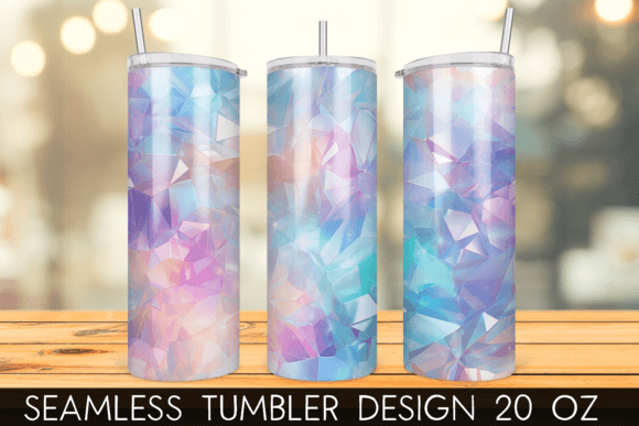 Download Holographic Crystal Tumbler Sublimation - Holo Collection