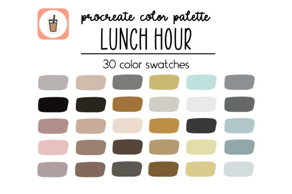 Download Lunch Hour Boho Vibes Procreate Palette - Boho Collection