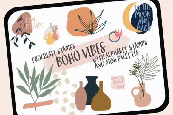 Download Procreate Stamps Boho Vibes - Boho Collection